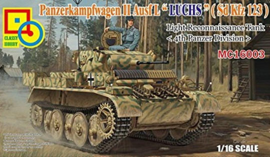 Classy Hobby MC16003 PzKpfw II Ausf L Luchs 4th PzDiv 1:16