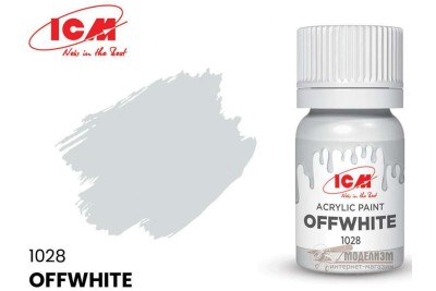 ICM C1028 Грязно-белый(Offwhite), краска акрил, 12 мл