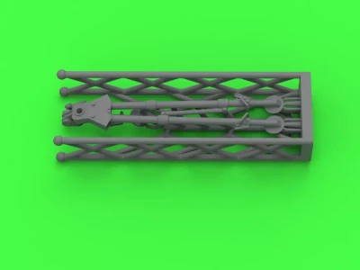 Master G35065 Folded M3 tripod for Browning M2HB .50 cal MG 1/35