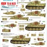 Star Decals 72-A1022 German tanks in Italy # 2. Tigers.Pz.Kpfw.VI Tiger I Early prod., Pz.Kpfw.VI Tiger I Mid prod.,Pz.Kpfw.VI Tiger I Late prod. and Pz.Kpfw.VI Tiger I Funklenk (Fkl) 1/72