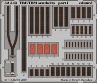 Eduard 32543 TBF/TBM seatbelts TRU