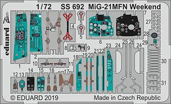 Eduard SS692 1/72 MiG-21MFN Weekend (EDU)