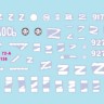 Star Decals 72-A1136 War in Ukraine # 6. T-72B1 and BMP-1 Tanks and AFVs from the Donetsk and Luhansk Republics, in 2022 1/72