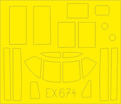 Eduard EX674 Mask 1/48 B-26B-50 Invader (ICM)