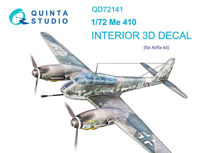 Quinta Studio QD72141 Me 410 (Airfix) 1/72