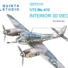Quinta Studio QD72141 Me 410 (Airfix) 1/72