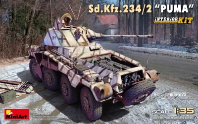 Miniart 35414 Sd.Kfz. 234/2 PUMA w/ Interior Kit 1/35