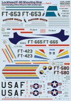 Print Scale C72448 Lockheed F-80, Commanding office: USA&Europe 1/72