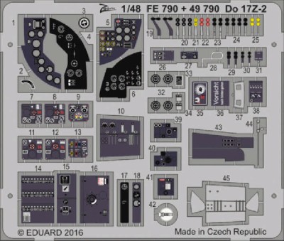 Eduard FE790 Do 17Z-2 (ICM) 1/48