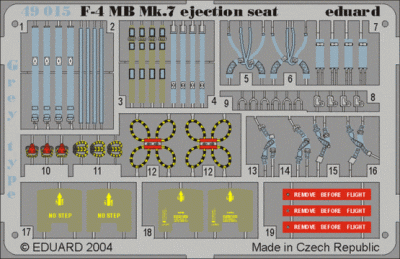 Eduard 49015 F-4 ejection seat grey
