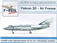 F-rsin Plastic FRP4014 Dassault Falcon 20 Decals Air France 1/144