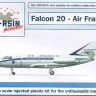 F-rsin Plastic FRP4014 Dassault Falcon 20 Decals Air France 1/144