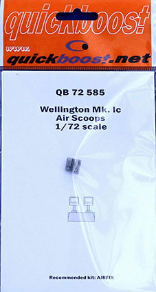 QuickBoost QB72585 Wellington Mk. Ic air scoops (AIRF) 1/72