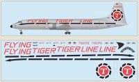 F-rsin Plastic FRP4121 Canadair CL-44 - Flying Tiger Line Includes a silk-screened decal. 1/144