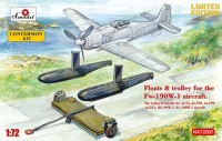 Amodel NA72007 Floats & trolley for Fw-190W-1 aircraft 1/72