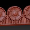 A-resin 35088 КВ-1 ЧКЗ поддерживающий ранний  каток  без амортизации  1/35