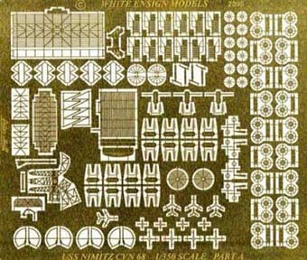 White Ensign Models PE 35038 USS NIMITZ &quot;The Ship&quot; &quot;Out-of-The-Box&quot; fit includes 2 Sheets of brass 1/350