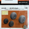Eduard 648685 BRASSIN Mi-24D wheels (EDU/ZVE) 1/48