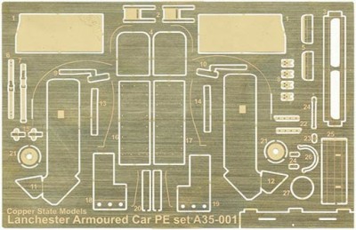 Copper State Models A35-001 Lanchester AC PhotoEtch Set 1/35