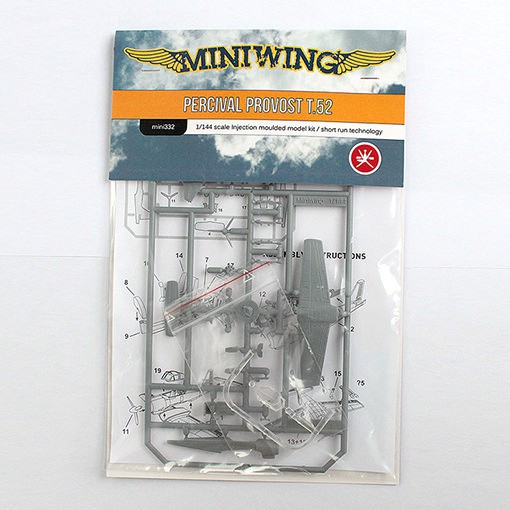 Miniwing Plastic MINI332 Percival PROVOST T.52 / Oman AF 1 plastic kit, 1 decal version, BAGGED 1/144