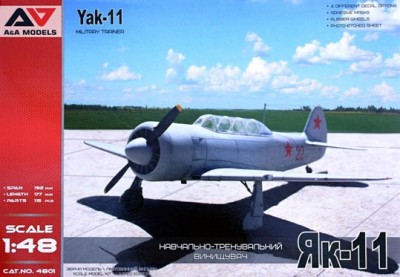 A&amp;A Models 4801 Yakovlev Yak-11 Military Trainer 1/48
