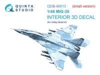 Quinta studio QDS-48513 МиГ-35 (HobbyBoss) (Малая версия) 3D Декаль интерьера 1/48