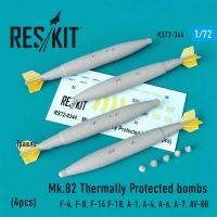 Reskit 72344 Mk.82 Thermally Protected bombs (4 pcs.) 1/72