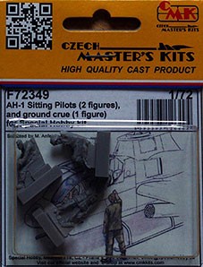 CMK F72349 AH-1 sitting pilots and ground crew (3x fig.) 1/72