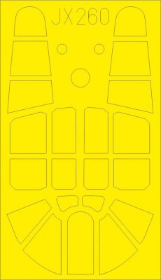 Eduard JX260 Mask 1/32 P-40E (TRUMP)