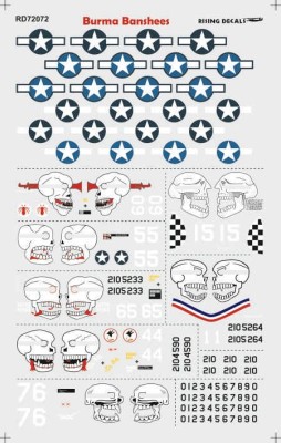 Rising Decals 72072 The Burma Banshees (7x camo) re-edition 1/72