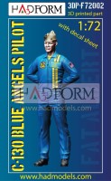 HAD F72002 C-130 Blue Angels Pilot (3D-Printed w/ decal) 1/72