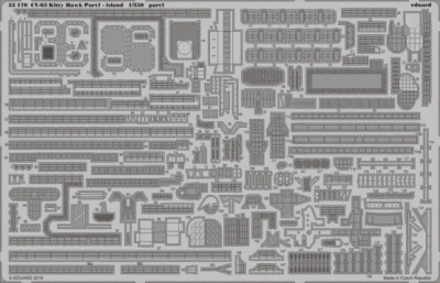 Eduard 53170 CV-63 Kitty Hawk pt.1 - island 1/350