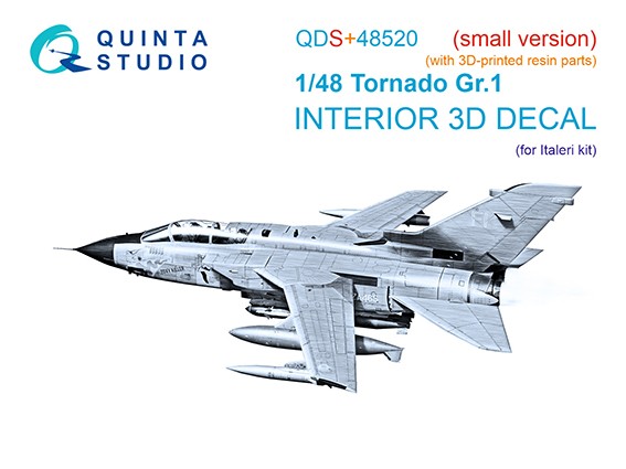 Quinta studio QDS+48520 Tornado Gr.1 (Italeri) (малая версия) 1/48