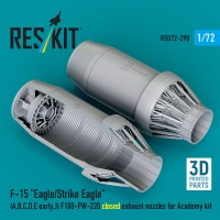Reskit U72298 F-15 A,B,C,D,E,J closed exh. nozzles (ACAD) 1/72
