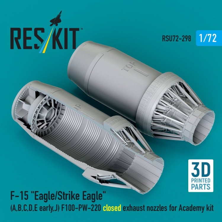 Reskit U72298 F-15 A,B,C,D,E,J closed exh. nozzles (ACAD) 1/72
