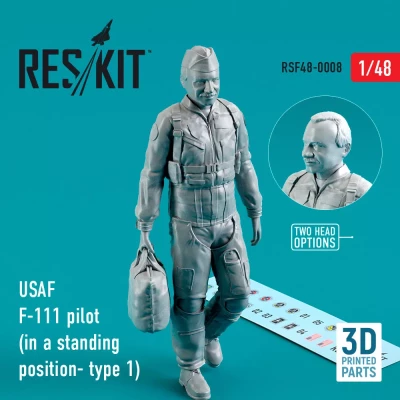 Reskit F48008 USAF F-111 pilot in a standing posit. type 1 1/48