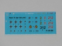Foxbot Decals FB100-005 Pz.Kpfw.VI Tiger (middle and late production) 1/100