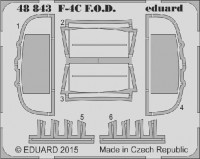 Eduard 48843 1/48 Фототравление для F-4C F.O.D (чехлы)