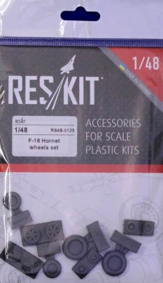Reskit RS48-0125 F-18 Hornet wheels set (HAS,HOBBYB,REV,KIN) 1/48