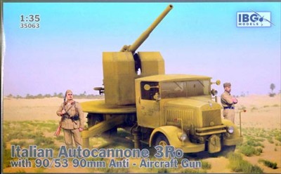 IBG Models 35063 Italian Autocannone 3Ro w/ 90/53 90mm AA gun 1/35