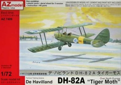 AZ Model 74009 DH-82A Tiger Moth (Over North Europe) HQ 1/72