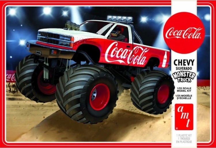 AMT 1184 1988 Chevy Silverado Monster Truck Coca-Cola 1/25