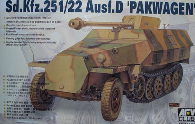 AFV club 35083 SdKfz 251/22 Ausf.D "Pakwagen" 1/35