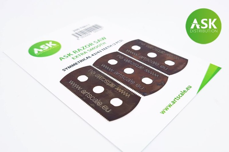 Art Scale 200-T0011 3 pc ASK Razor Saw 43/43 teeth No Scale