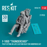 Reskit F48070 F-105D 'Thunderchief' pilot sitting (late) 1/48