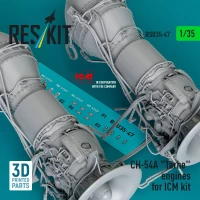 Reskit U35047 CH-54A 'Tarhe' engines (ICM) 1/35