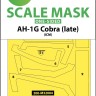 Art Scale 200-M32004 Bell AH-1G Cobra (late) wheels and canopy frame paint masks (outside only) 1/32