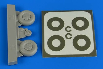 Aires 2226 Bucker Bu 131 wheels &amp; paint masks disc cover 1/32