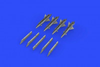 Eduard 672192 RS-2US missiles w/ pylons for MiG-21 1/72