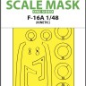 Art Scale 200-M48110 General-Dynamics F-16A canopy frame paint mask (outside only) 1/48